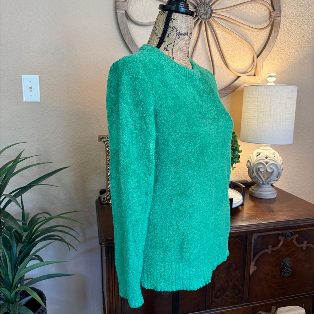 Style & Co. Kelly Green Chenille Women's Sweater - Picture 3 of 13